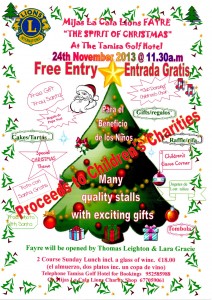 Lion  Christmas Fayre Poster